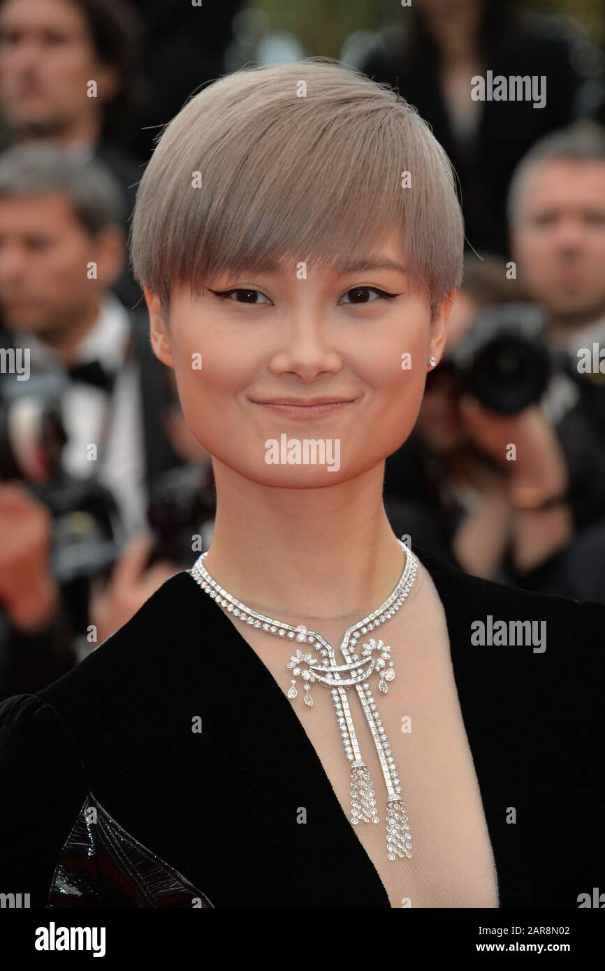 CANNES, FRANCE - MAY 14, 2016: Li Yuchun at the gala premiere for 'The BFG' at the 69th Festival de Cannes. Stock Photo