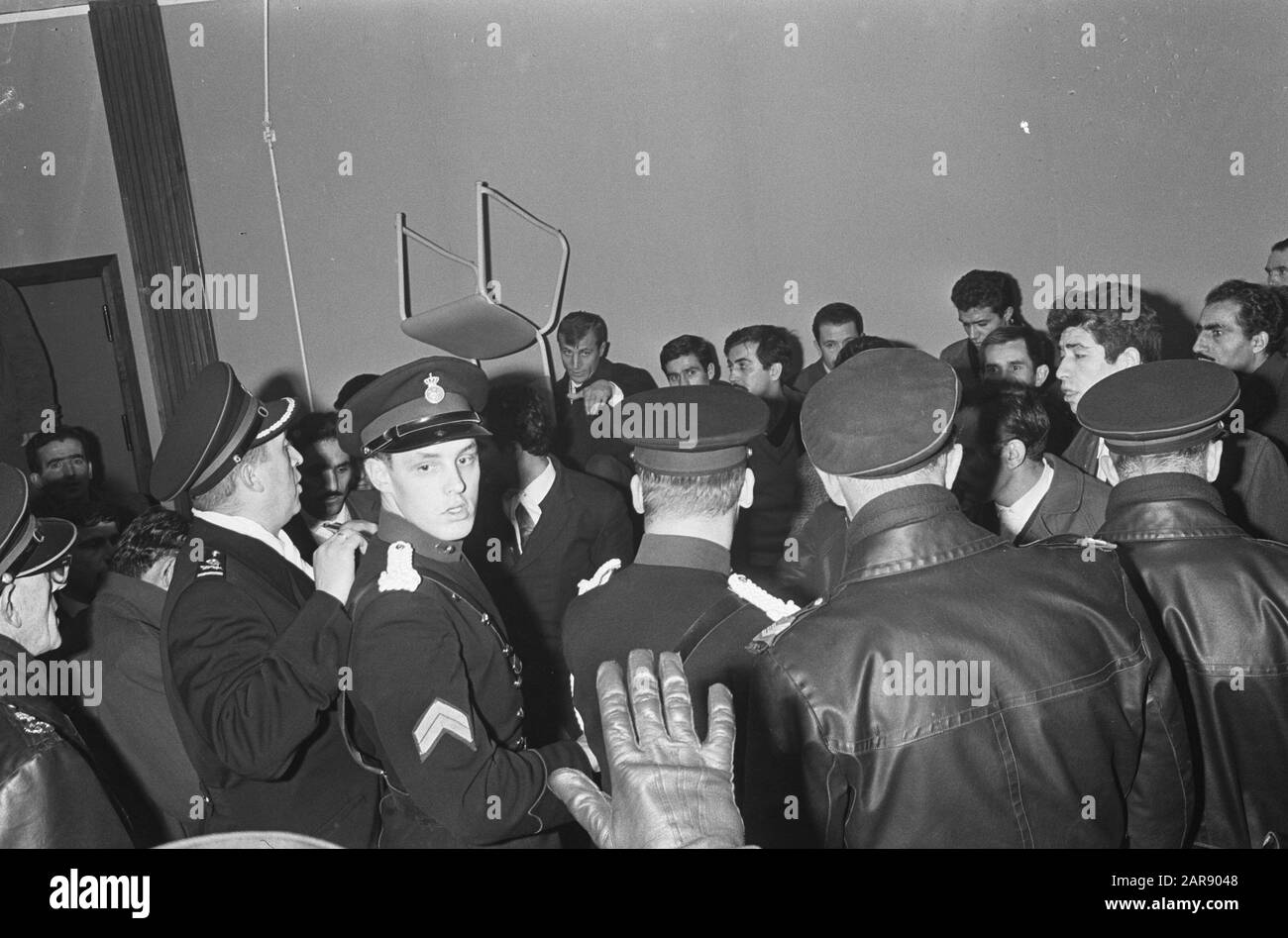 Turkish riot at Schiphol Airport, the Turks at Schiphol Date: January ...