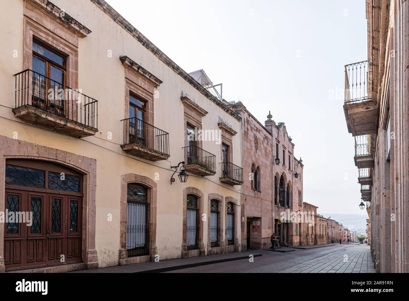 Morelia, Michoacan, Mexico November 24, 2019 View of the old