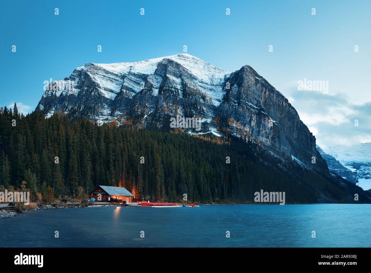 Lake Louise in Banff National Park Canada Stock Photo - Alamy