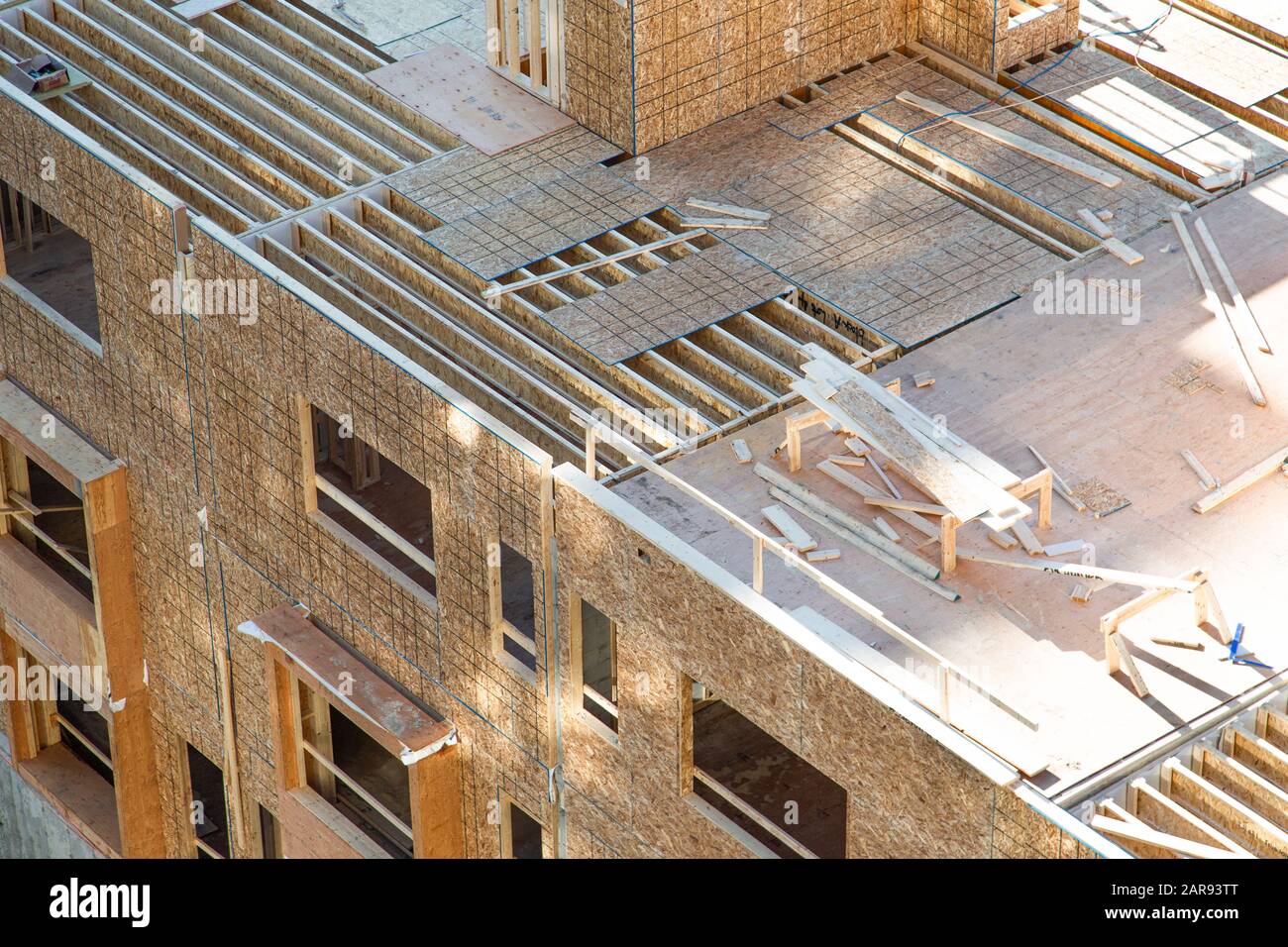 Picture of Construction of the luxury townhouse in the heart of а city downtown at ...