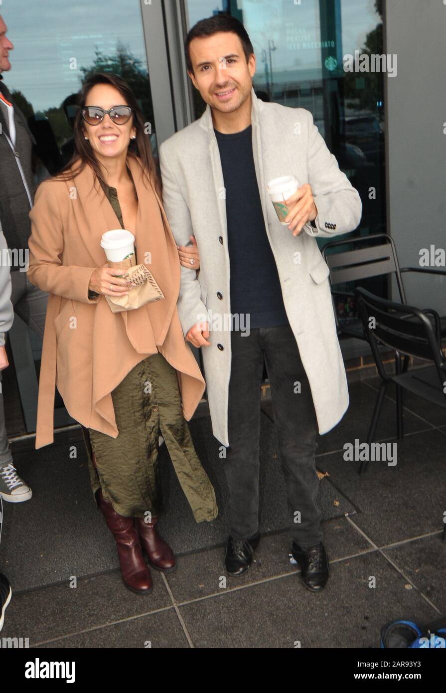 Will Bayley and Janette Manrara Leaving Their London Hotel for the Live