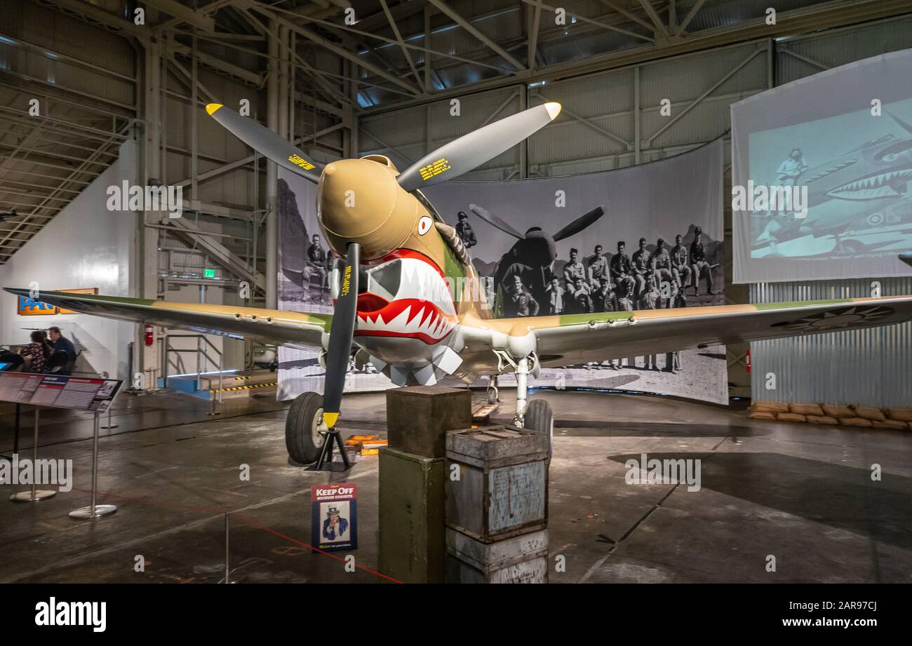 Oahu, Hawaii, USA. January 10, 2020 Pearl Harbor Aviation Museum