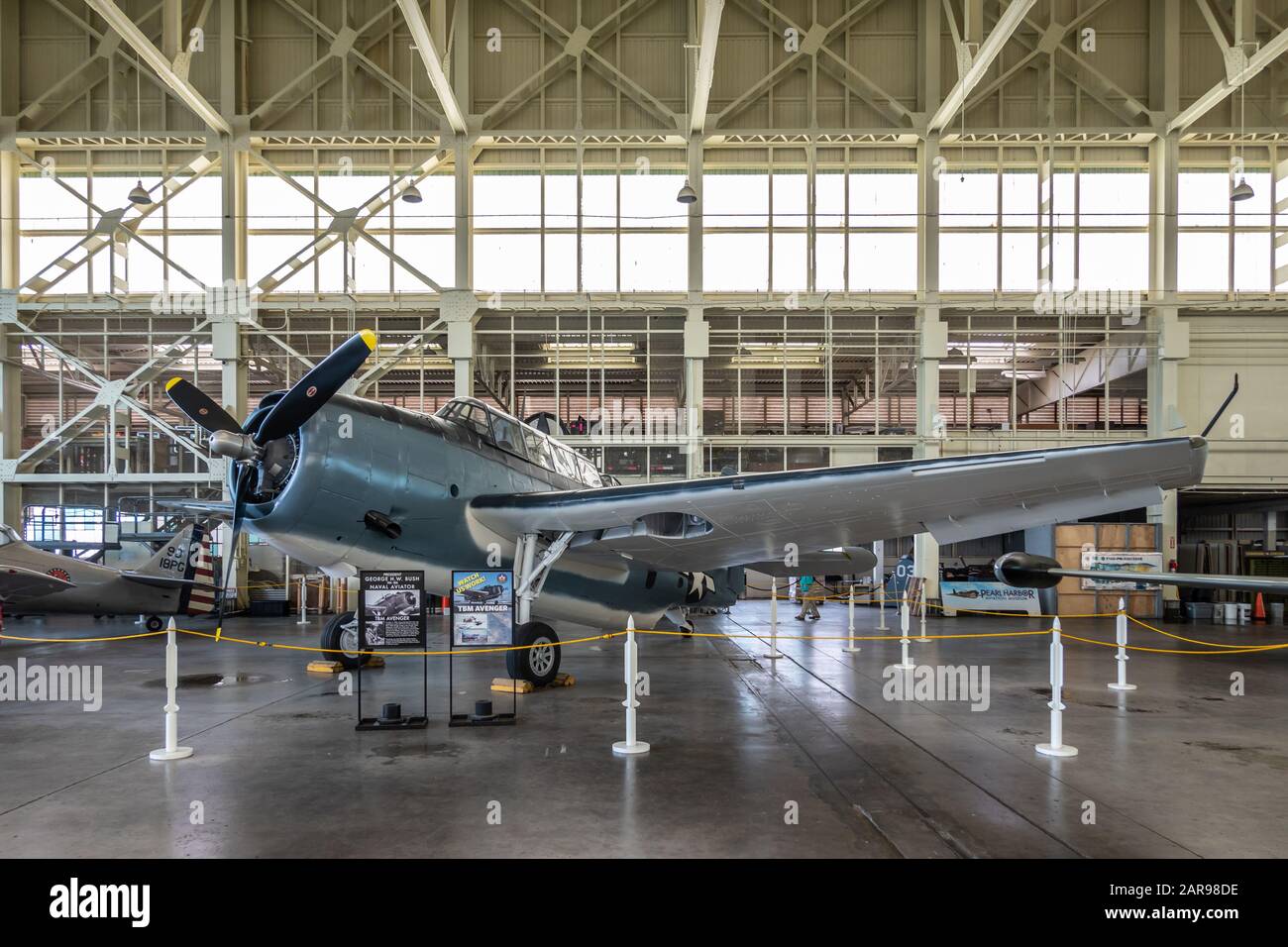 Oahu, Hawaii, USA. January 10, 2020 Pearl Harbor Aviation Museum