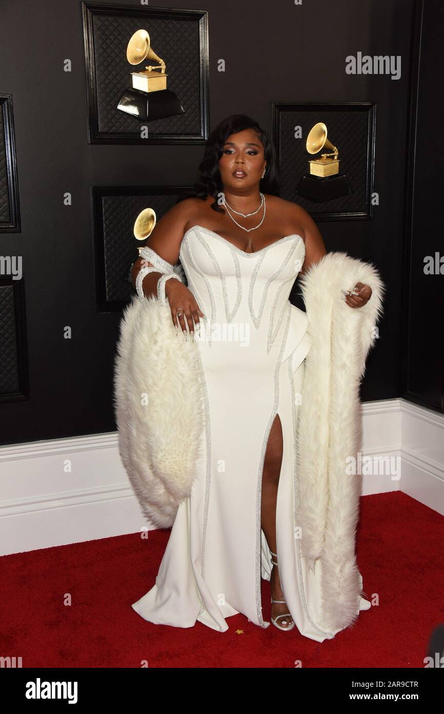 Los Angeles, CA. 26th Jan, 2020. Lizzo at arrivals for 62nd Annual Grammy Awards - Arrivals, STAPLES Center, Los Angeles, CA January 26, 2020. Credit: Priscilla Grant/Everett Collection/Alamy Live News Stock Photo