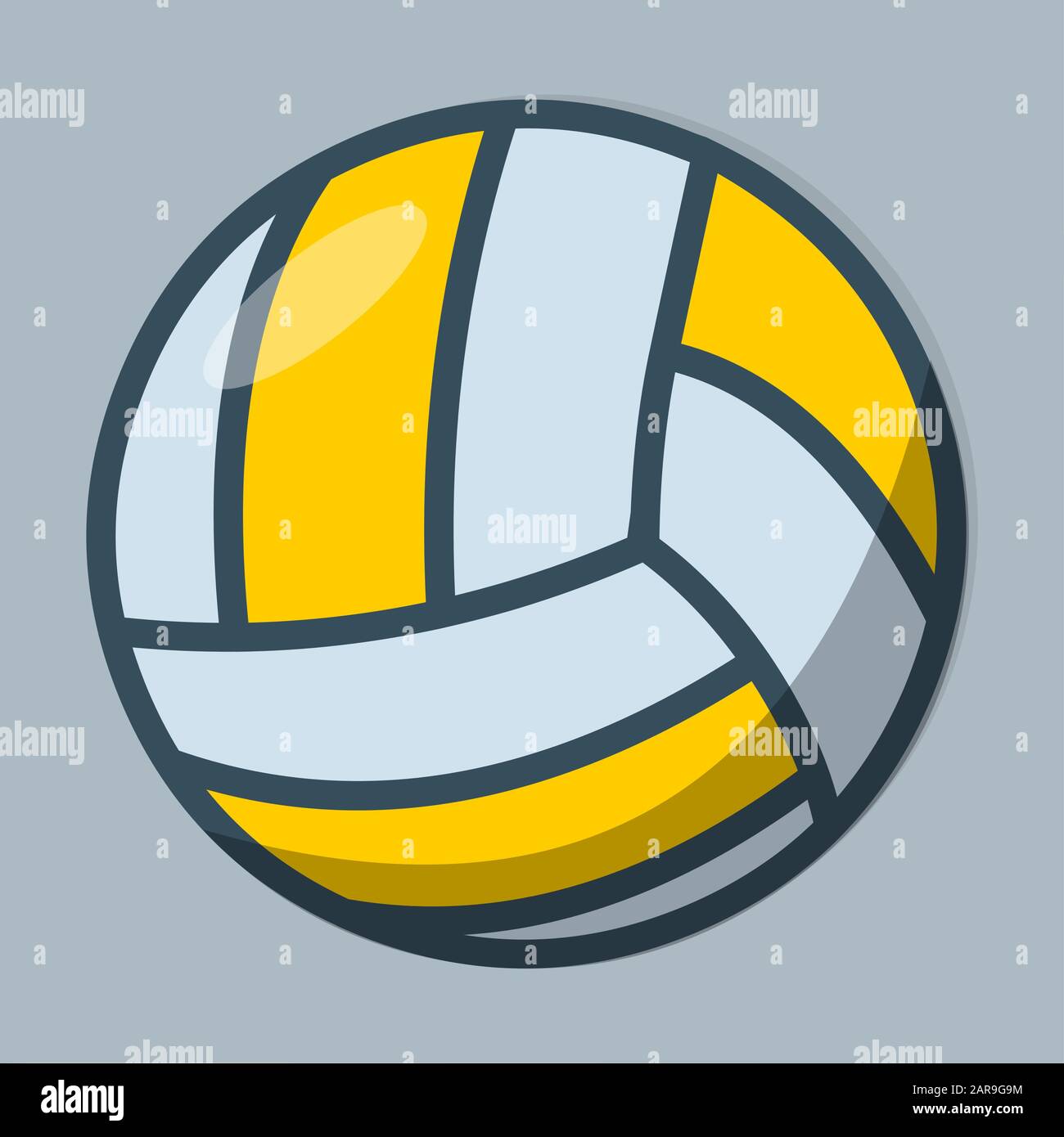 volleyball ball isolated vector illustration Stock Vector Image & Art Alamy