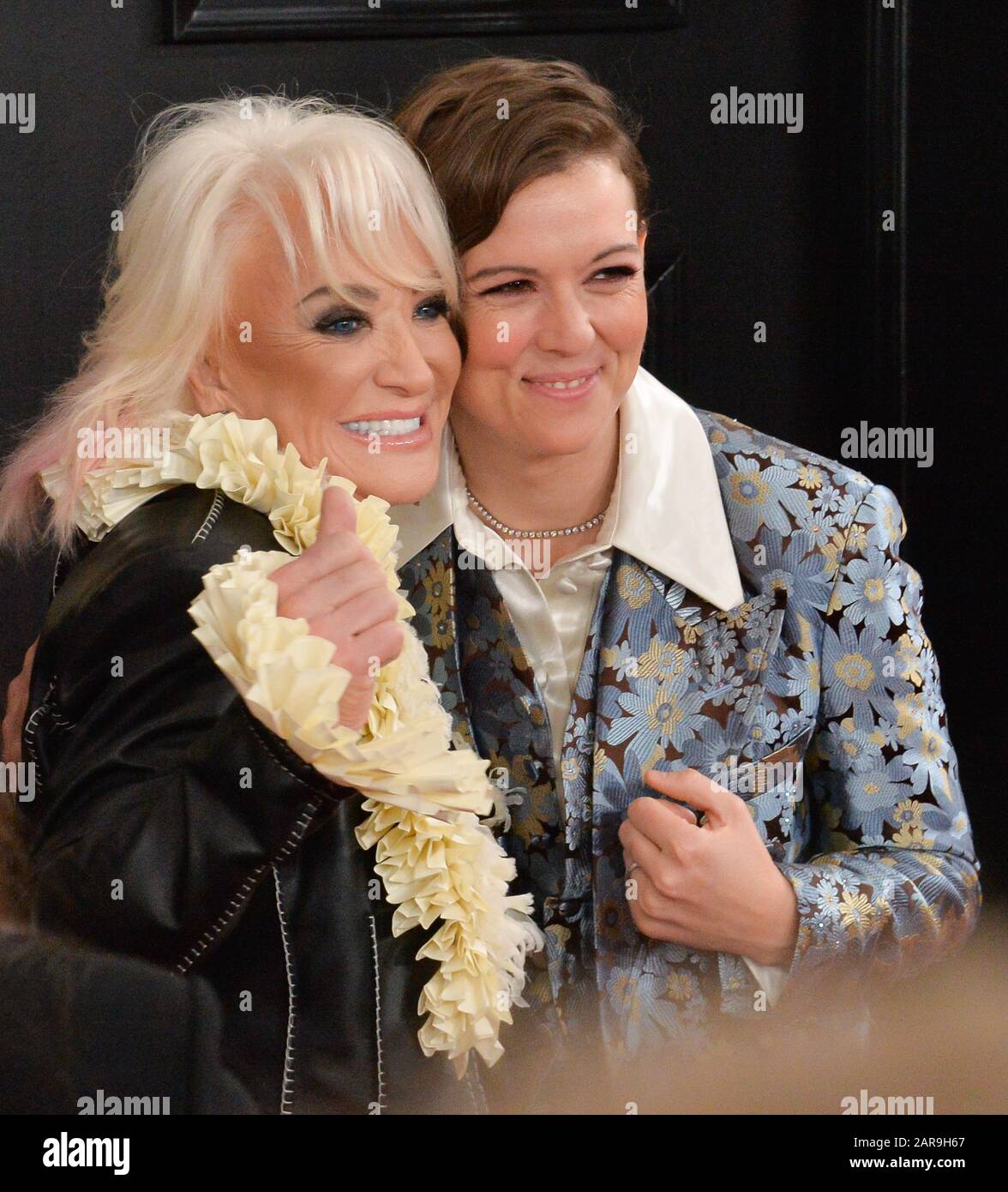 Los Angeles, USA. 26th Jan 2020. (LR) Tanya Tucker and Brandi Carlile