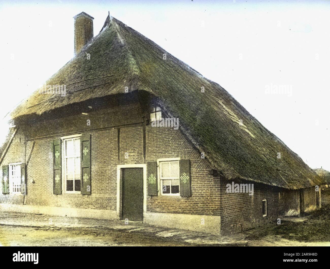 old agricultural buildings, dwellings Date: undated Location: Gelderland, Vorden Keywords: old agricultural buildings, homes Stock Photo