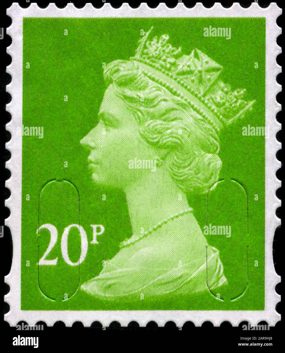 Queen Elizabeth II - Decimal Machin Stock Photo