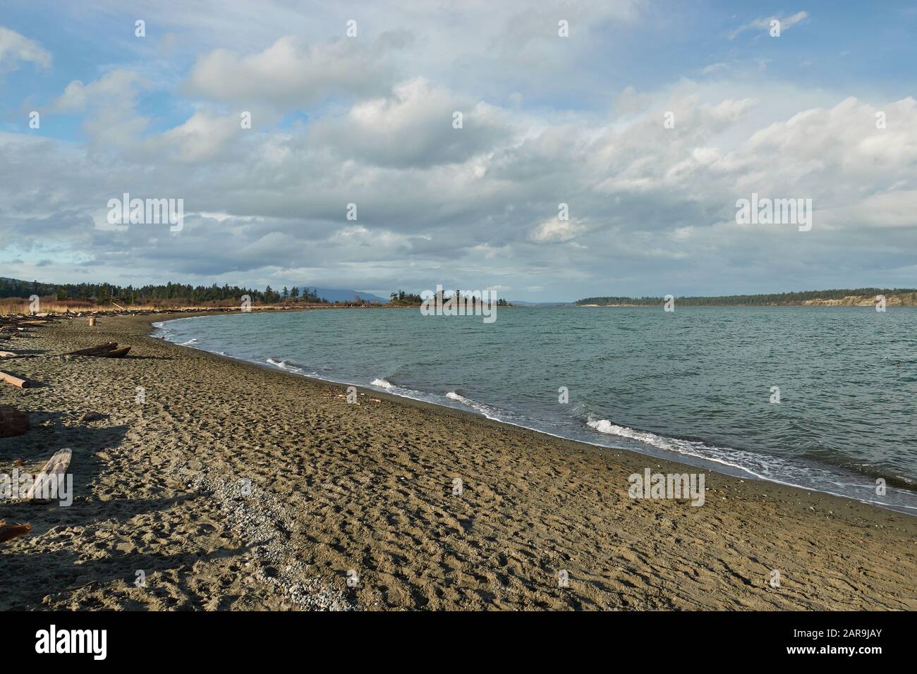 A secluded west coast park. Stock Photo