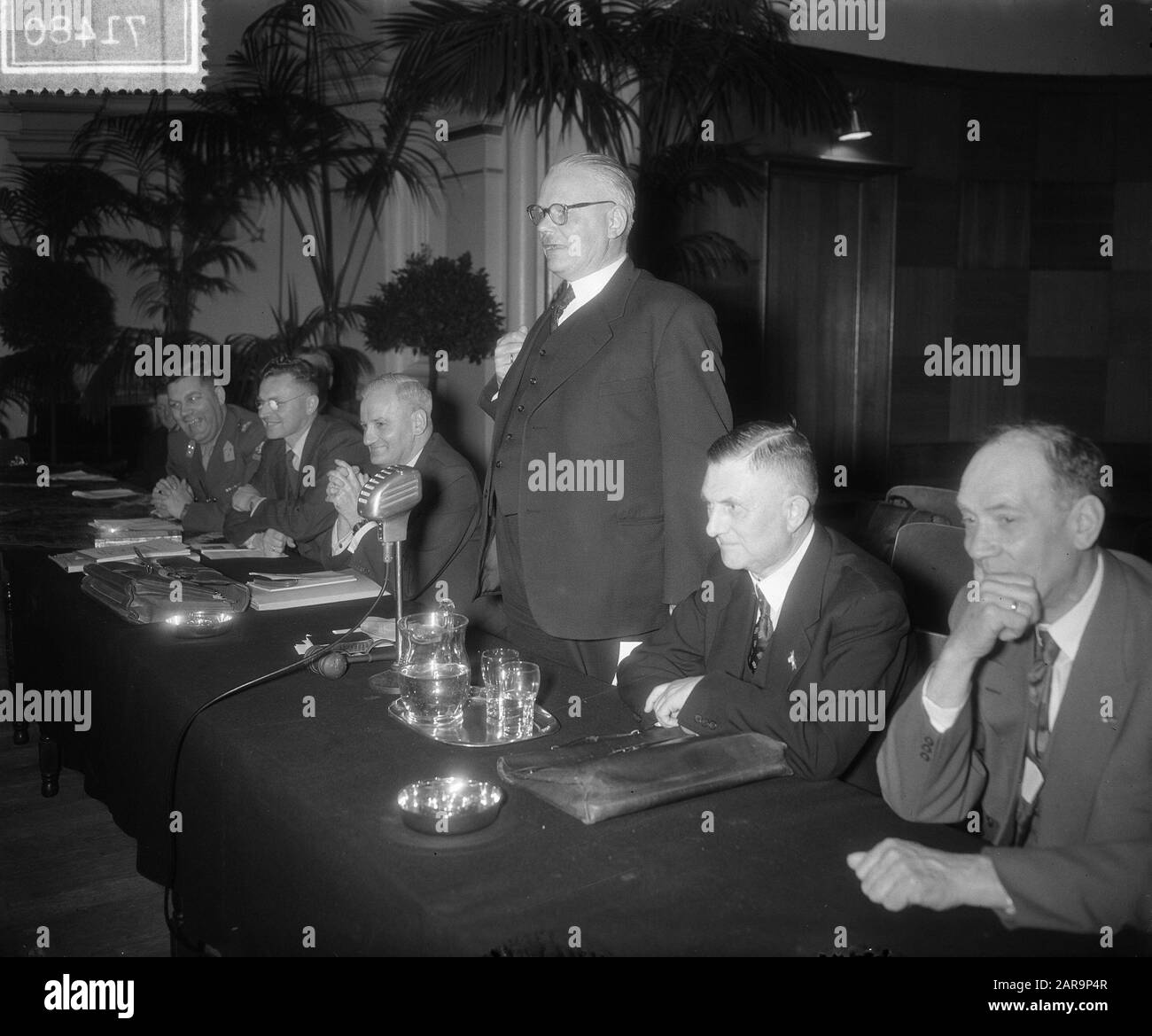 Command congress, Musis Sacrum Arnhem. Date: May 18, 1955 Location: Arnhem Keywords: congresses Personal name: SACRUM Stock Photo