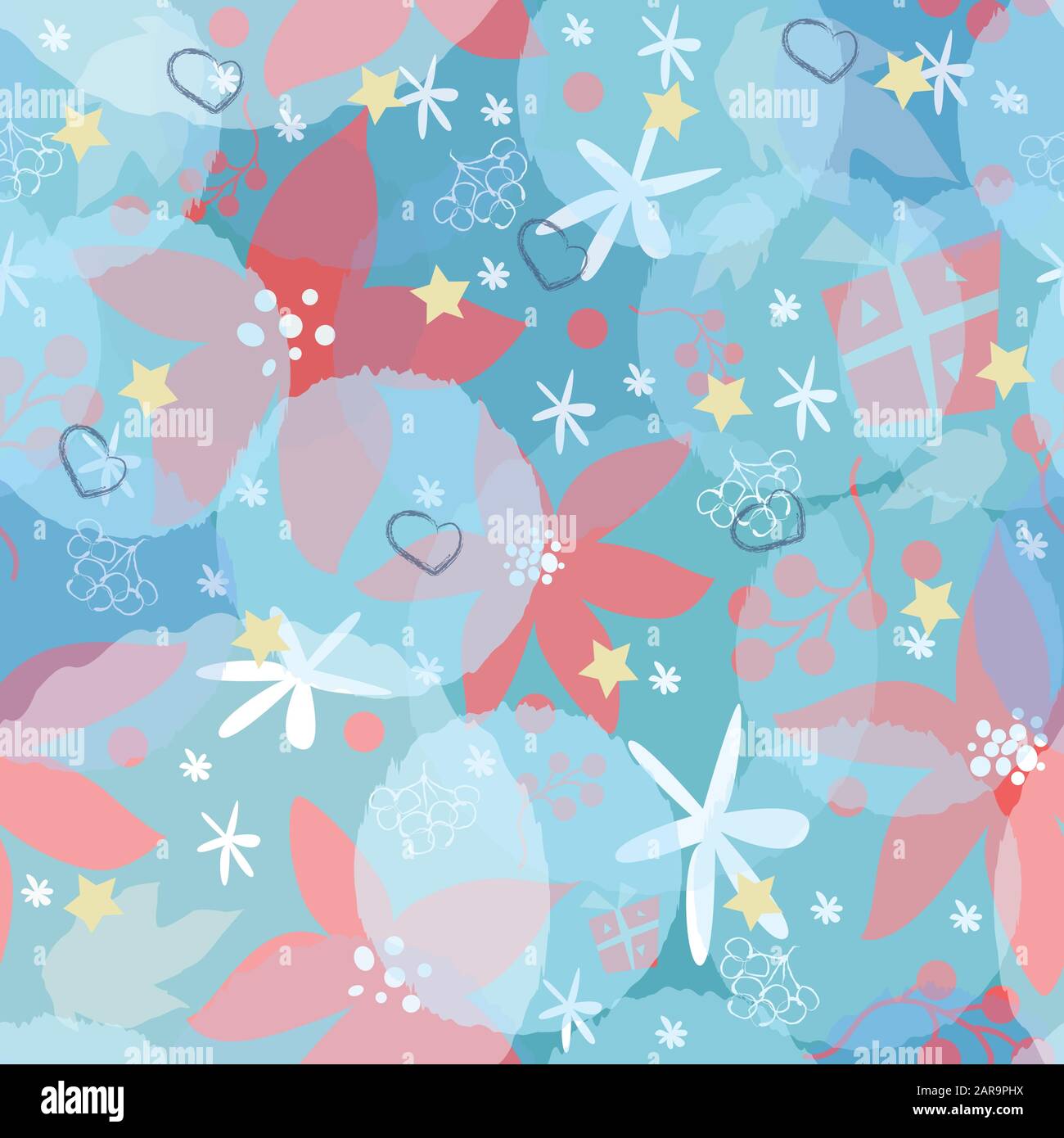 Seamless Floral Pattern. Colorful Design. Vector Illustration Stock ...