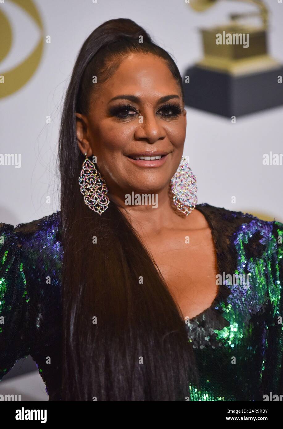 Los Angeles Ca Usa 26th Jan 2020 Sheila E Appears Backstage During The 62nd Annual Grammy Awards Held At Staples Center In Los Angeles On Sunday January 26 2020 Photo By