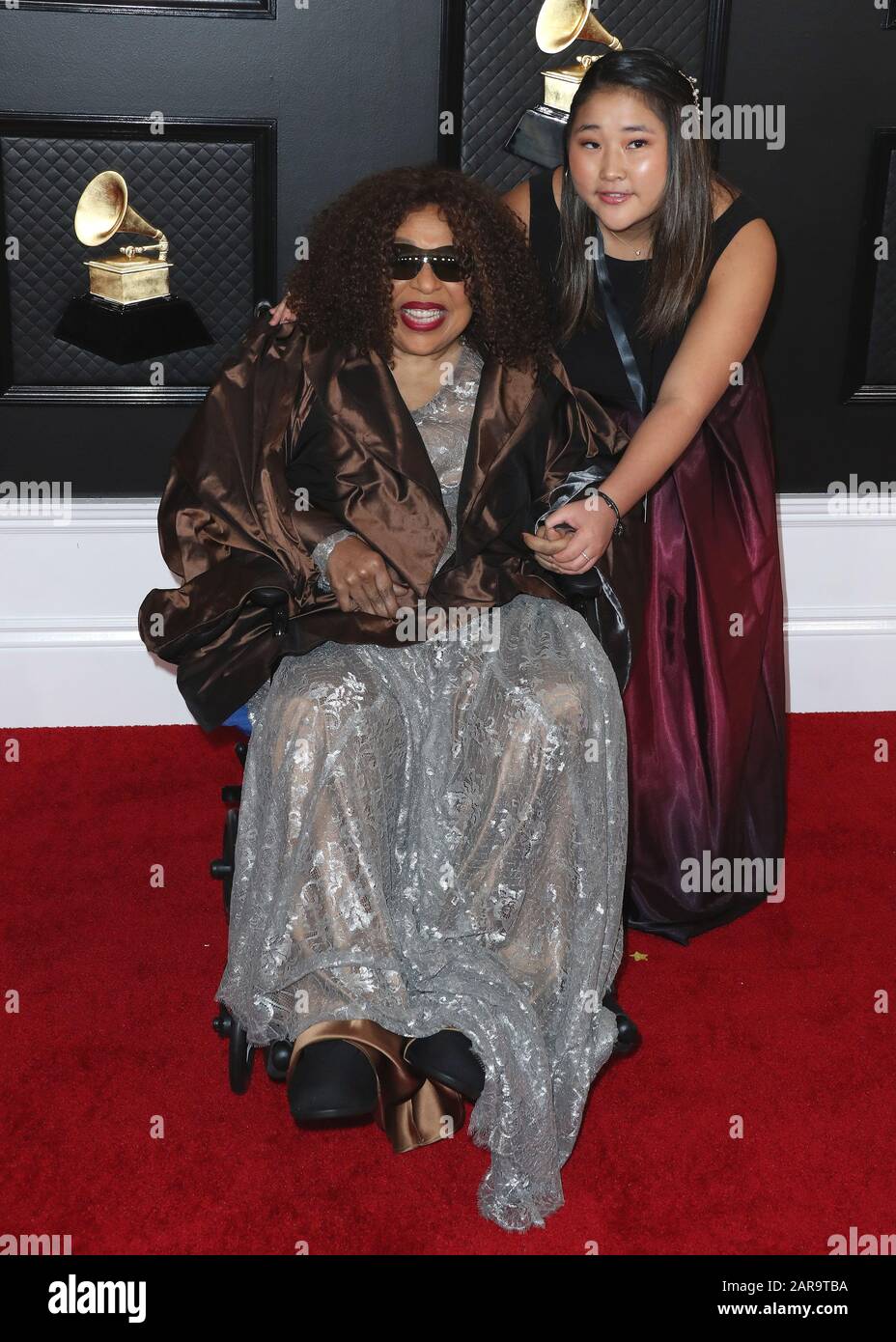Los Angeles, United States. 26th Jan, 2020. LOS ANGELES, CALIFORNIA, USA - JANUARY 26: Roberta Flack and Kira Koga arrive at the 62nd Annual GRAMMY Awards held at Staples Center on January 26, 2020 in Los Angeles, California, United States. (Photo by Xavier Collin/Image Press Agency) Credit: Image Press Agency/Alamy Live News Stock Photo