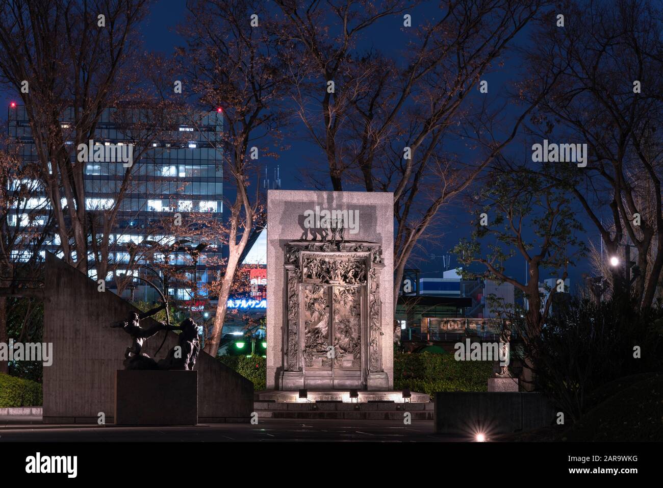tokyo, japan january 07 2020 Monumental sculpture replica of the