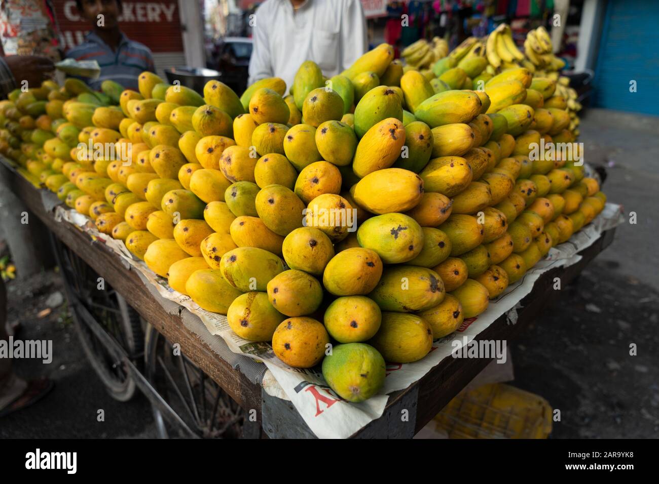 Mango fruit vendor, Haldwani, Nainital, Kumaon, Uttarakhand, India