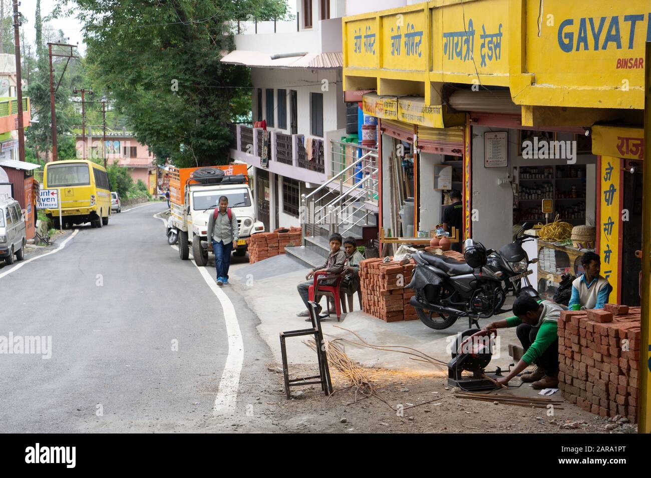 Bricks Shop, Binsar, Almora, Uttarakhand, India, Asia Stock Photo