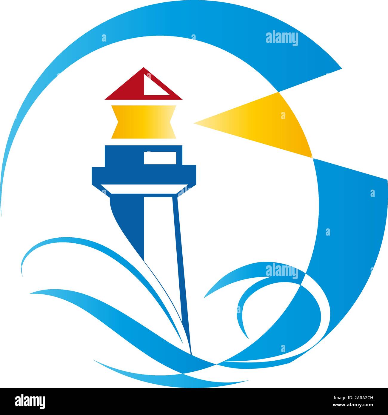 Vector sign lighthouse on white background Stock Vector Image & Art - Alamy