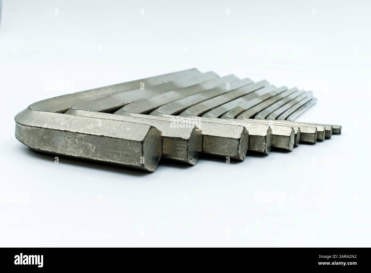 A set of Allen key tools isolated on white Stock Photo Alamy