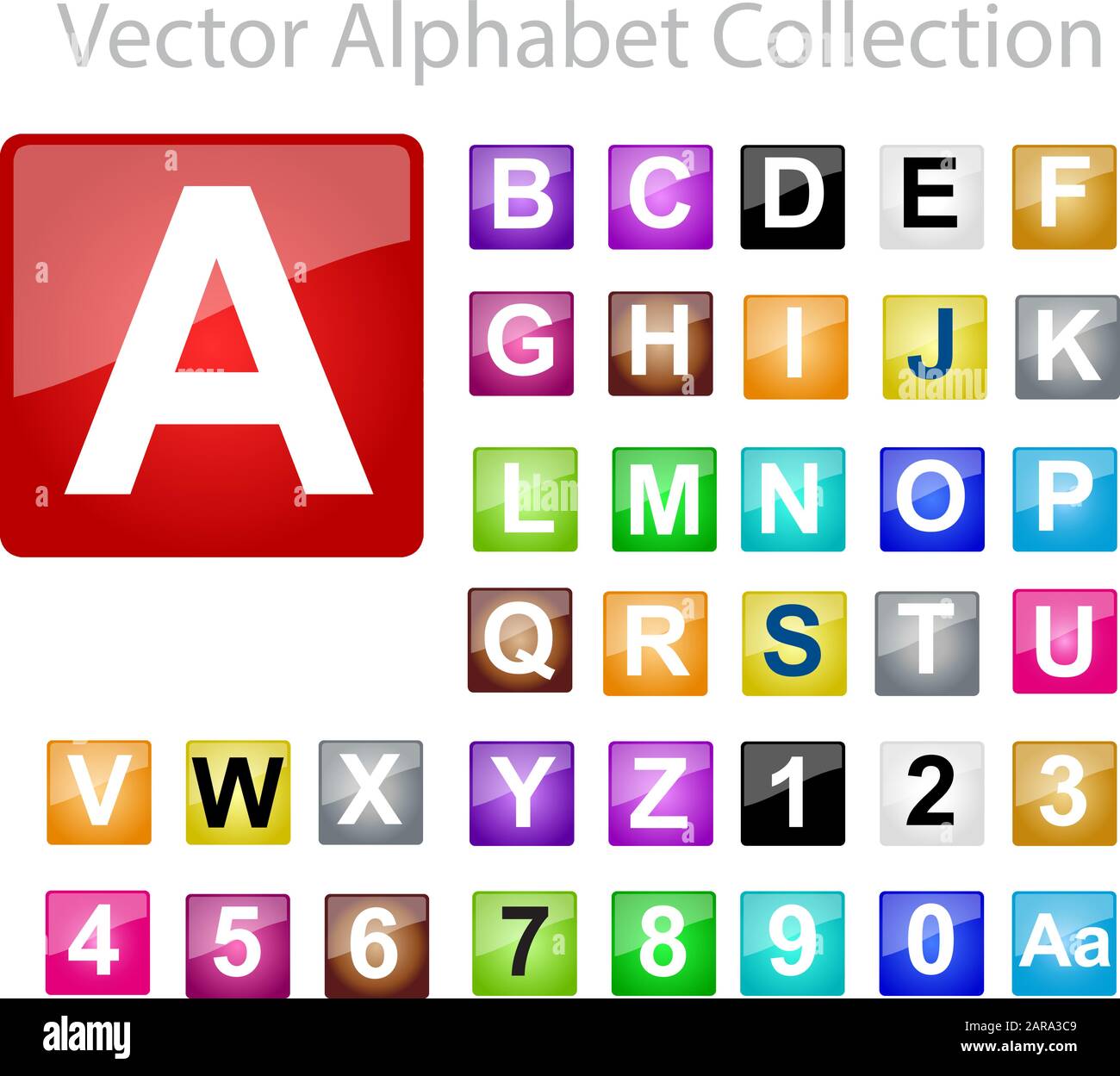 Vector Alphabet Collection Stock Vector