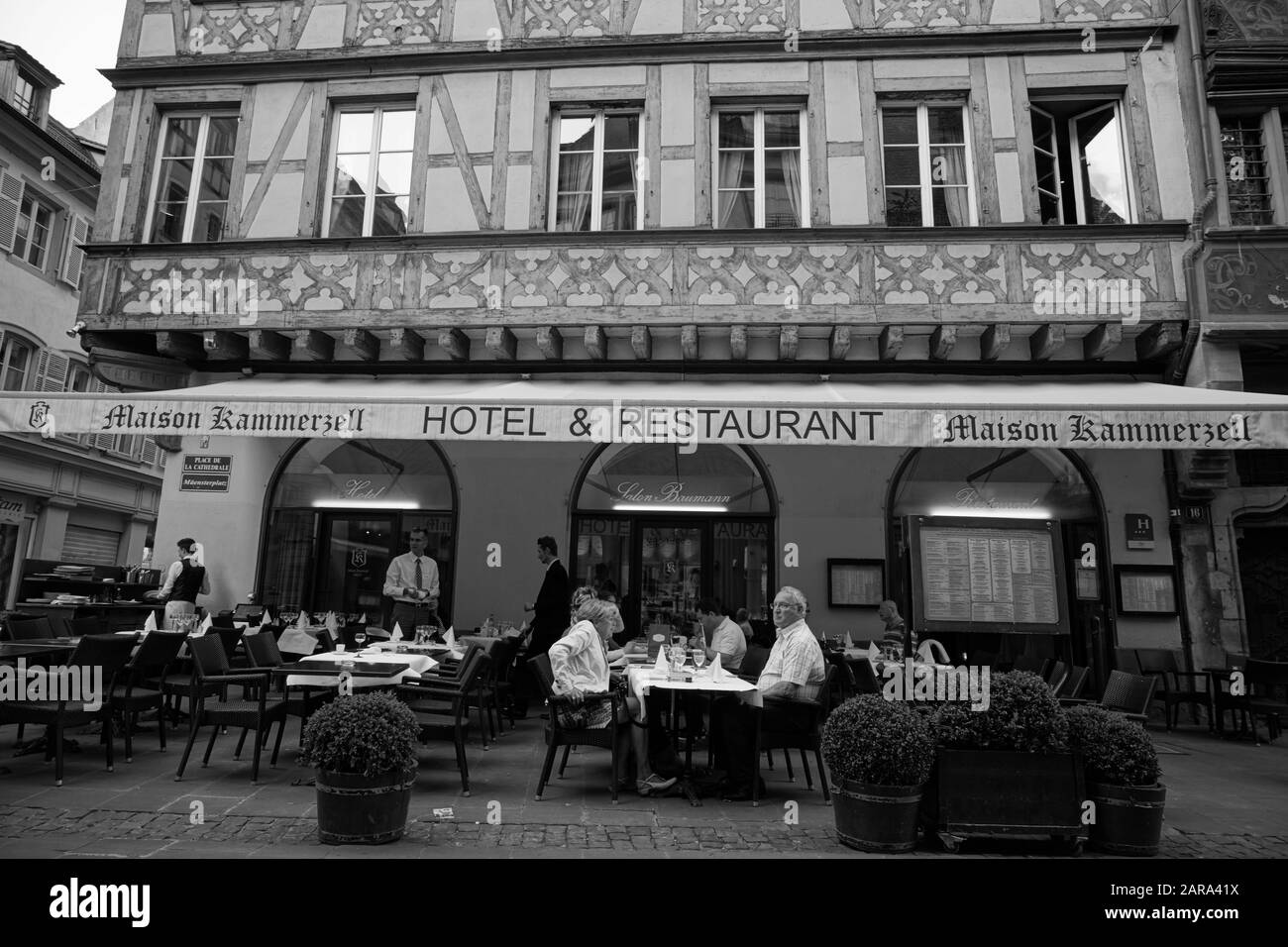 Maison Kammerzell, Hotel and Restaurant, Strasbourg, Alsace, France, Europe Stock Photo