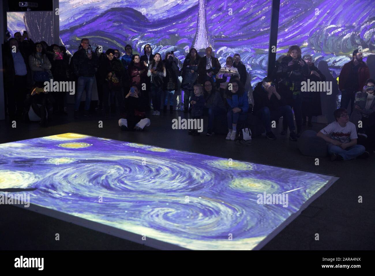 Multimedia exhibition by Vincent Van Gogh, Lugano, Switzerland, Europe