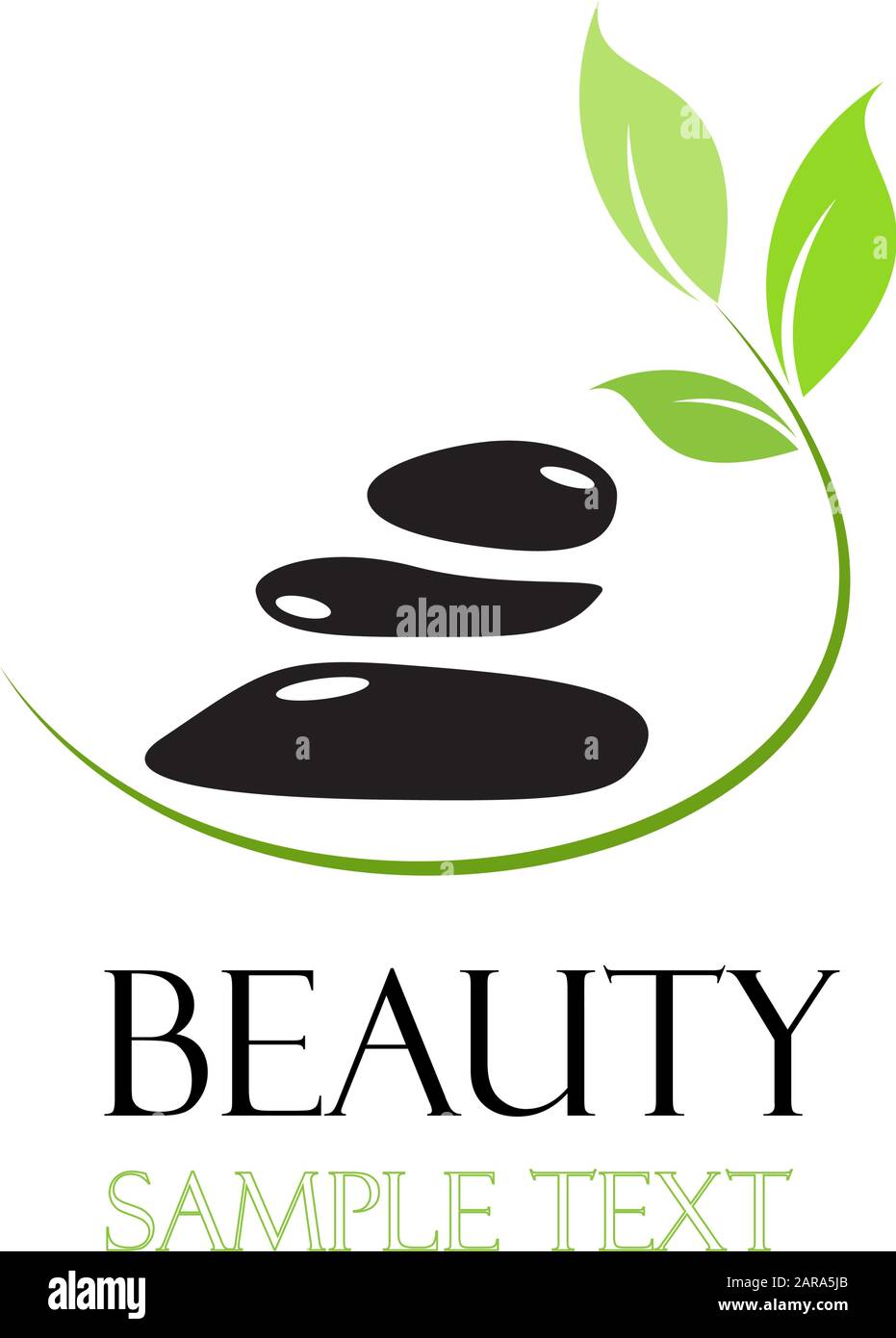 Vector sign  spa. Beauty farm Stock Vector