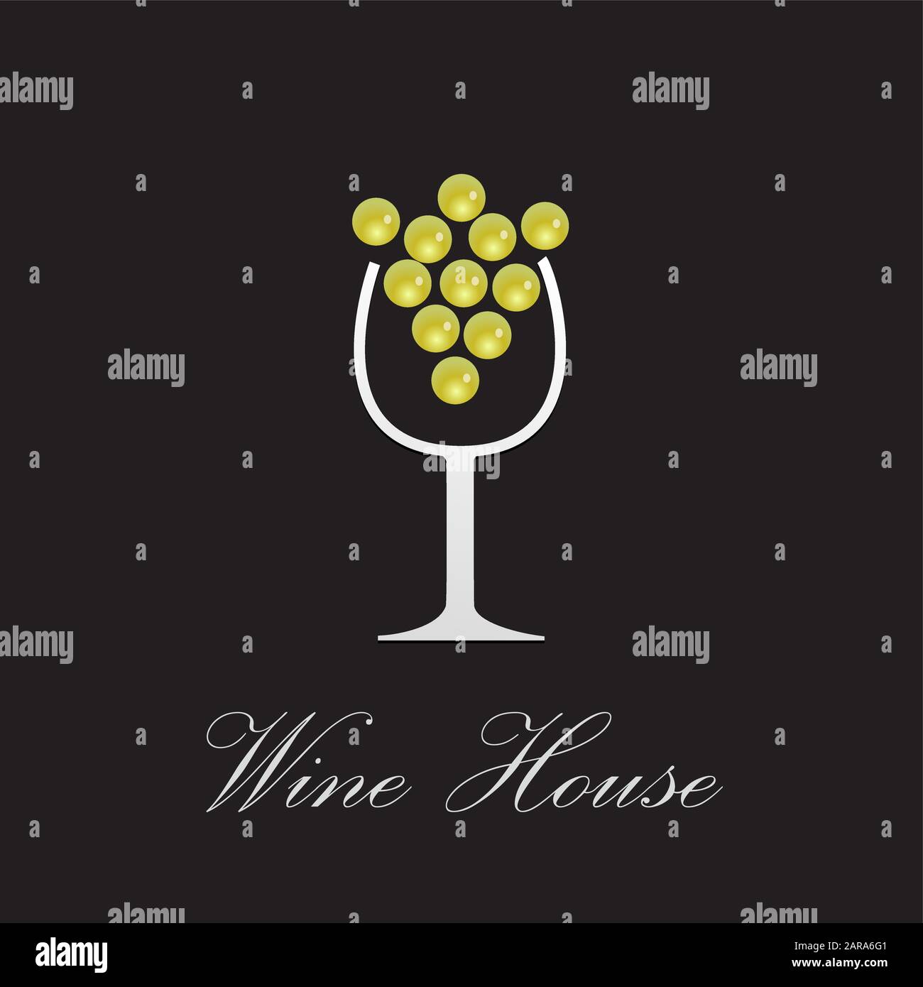 Vector sign white wine Stock Vector Image & Art Alamy