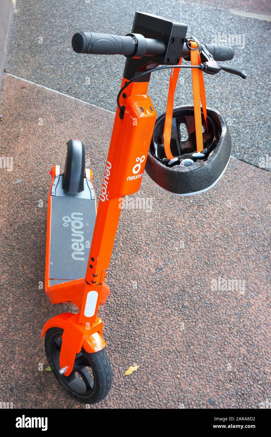 Neuron electric scooter hires stock photography and images Alamy