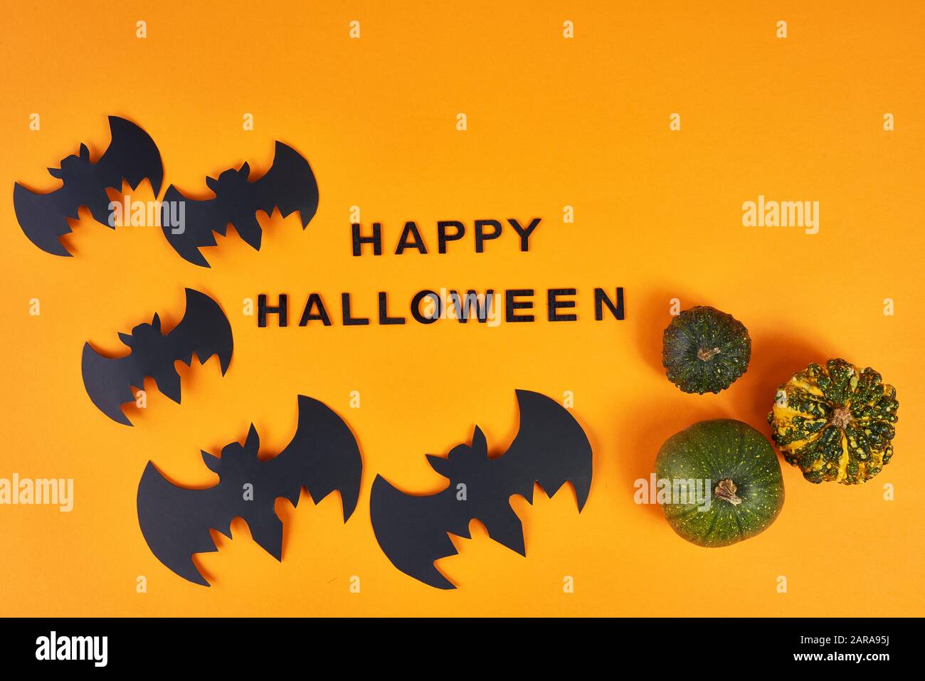 Spooky halloween background with wishes Stock Photo
