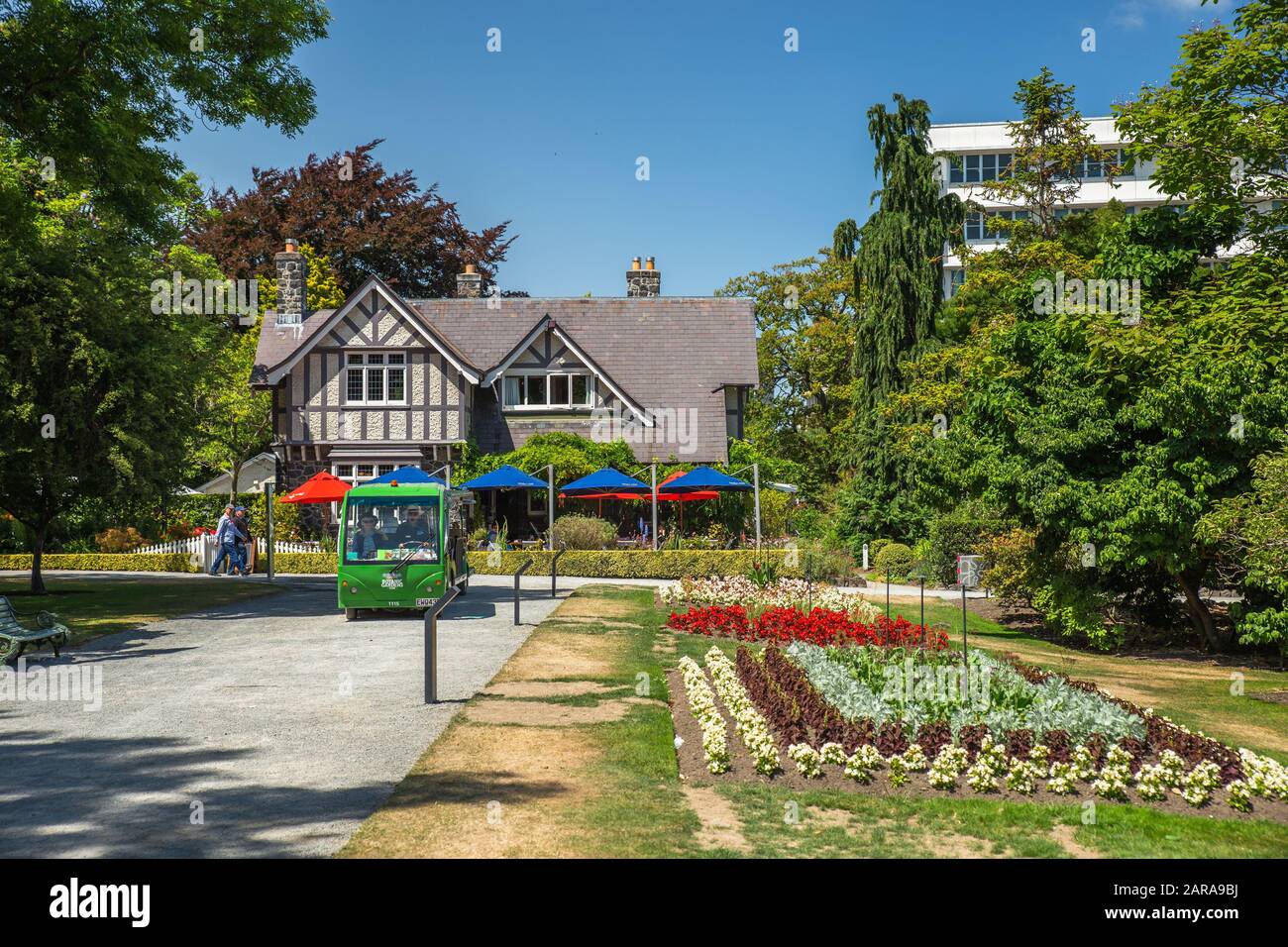 Christchurch botanic gardens. Popular tourist travel destination in 
