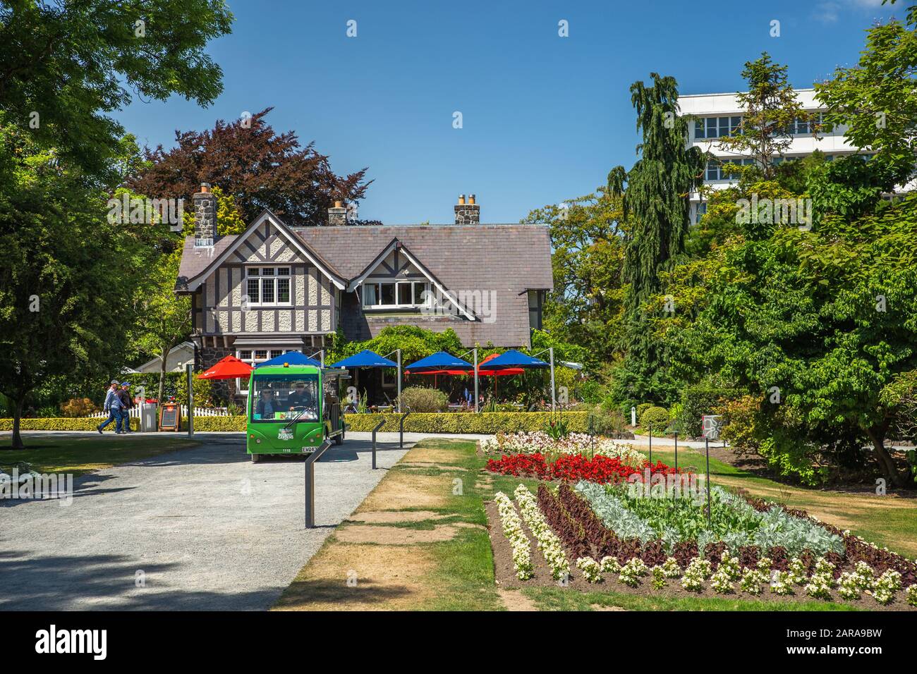 Christchurch botanic gardens. Popular tourist travel destination in