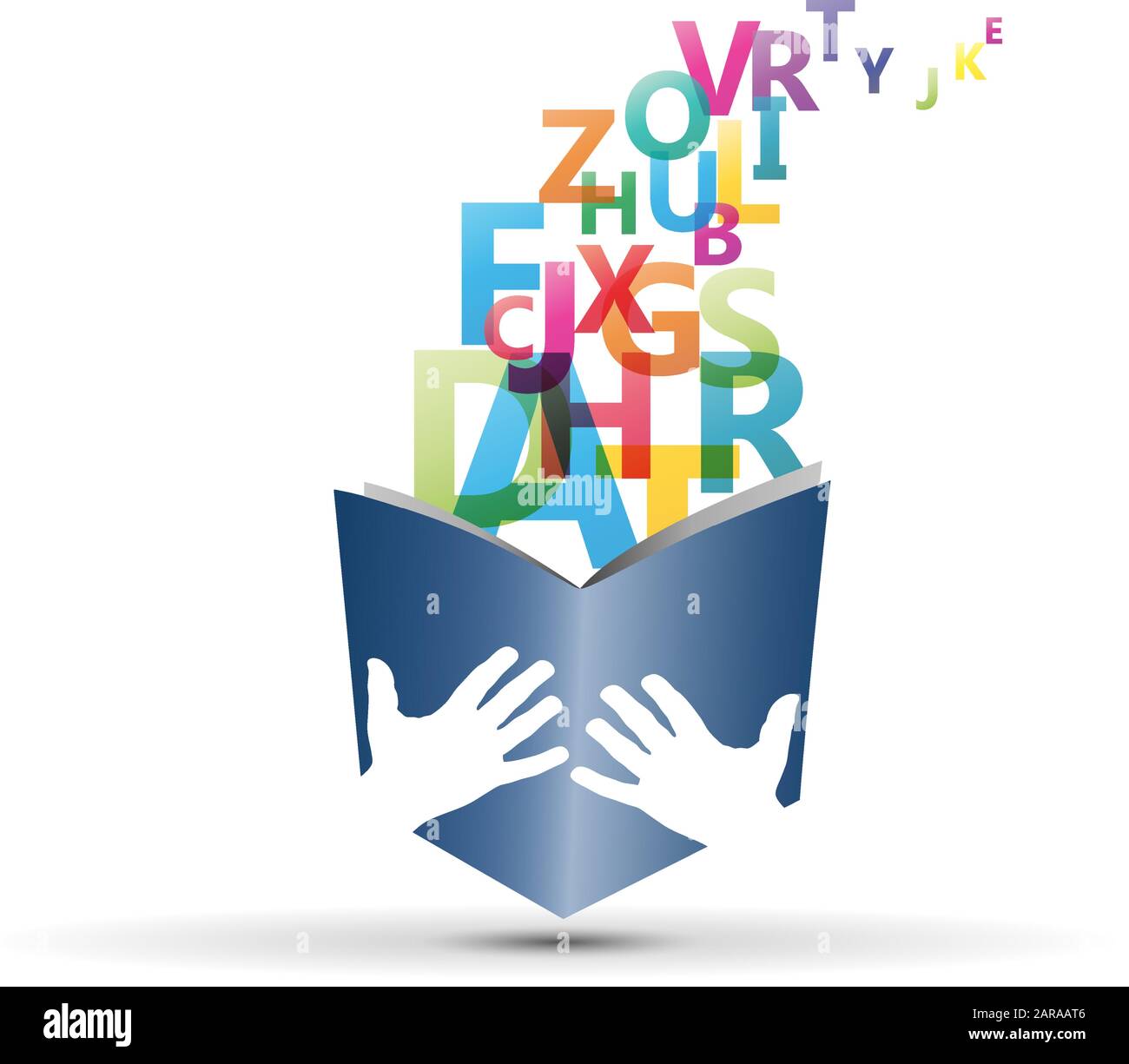 Vector sign book with alphabet Stock Vector Image & Art - Alamy