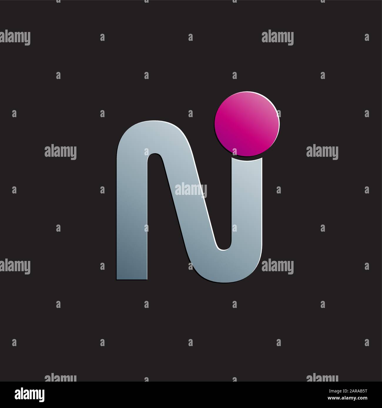 Vector sign letter N with circle Stock Vector Image & Art Alamy