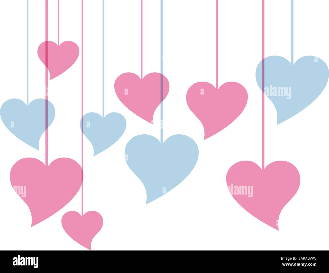 Vector hearts background Stock Vector