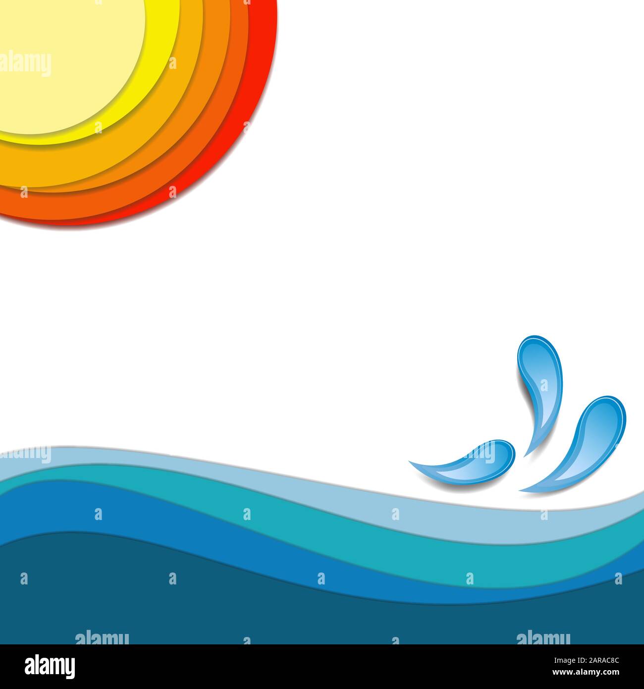 Vector abstract summer background Stock Vector Image & Art - Alamy