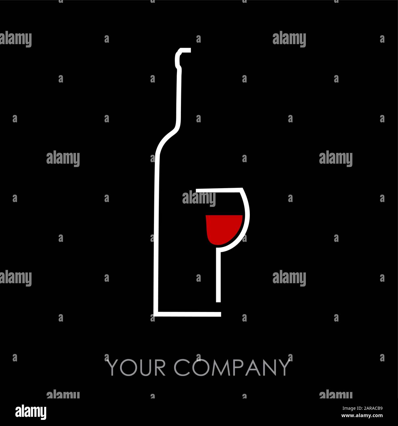 Vector sign Wine enterprise Stock Vector Image & Art - Alamy