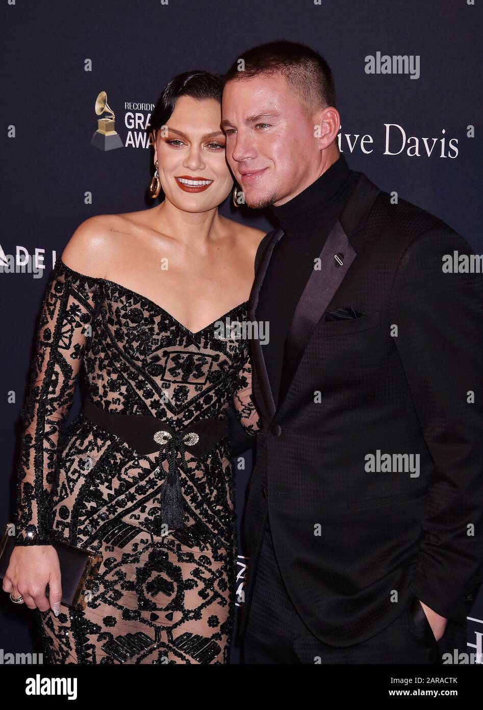 BEVERLY HILLS, CA JANUARY 25 Jessie J and Channing Tatum attend the