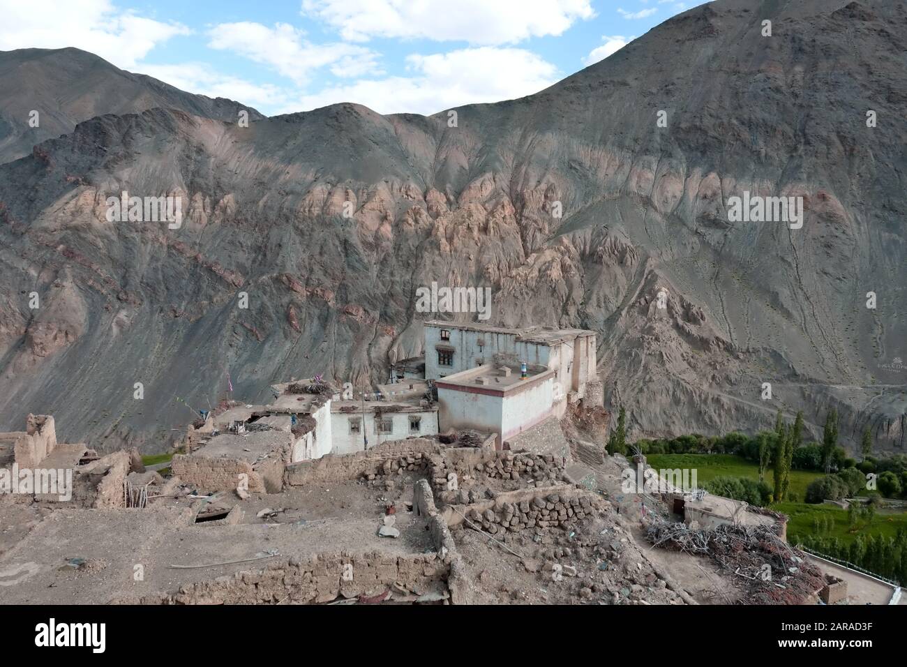 Lamayuru or Yuru Monastery a Tibetan Buddhist monastery in Lamayouro, Leh district, Ladakh, India - 2019 Stock Photo