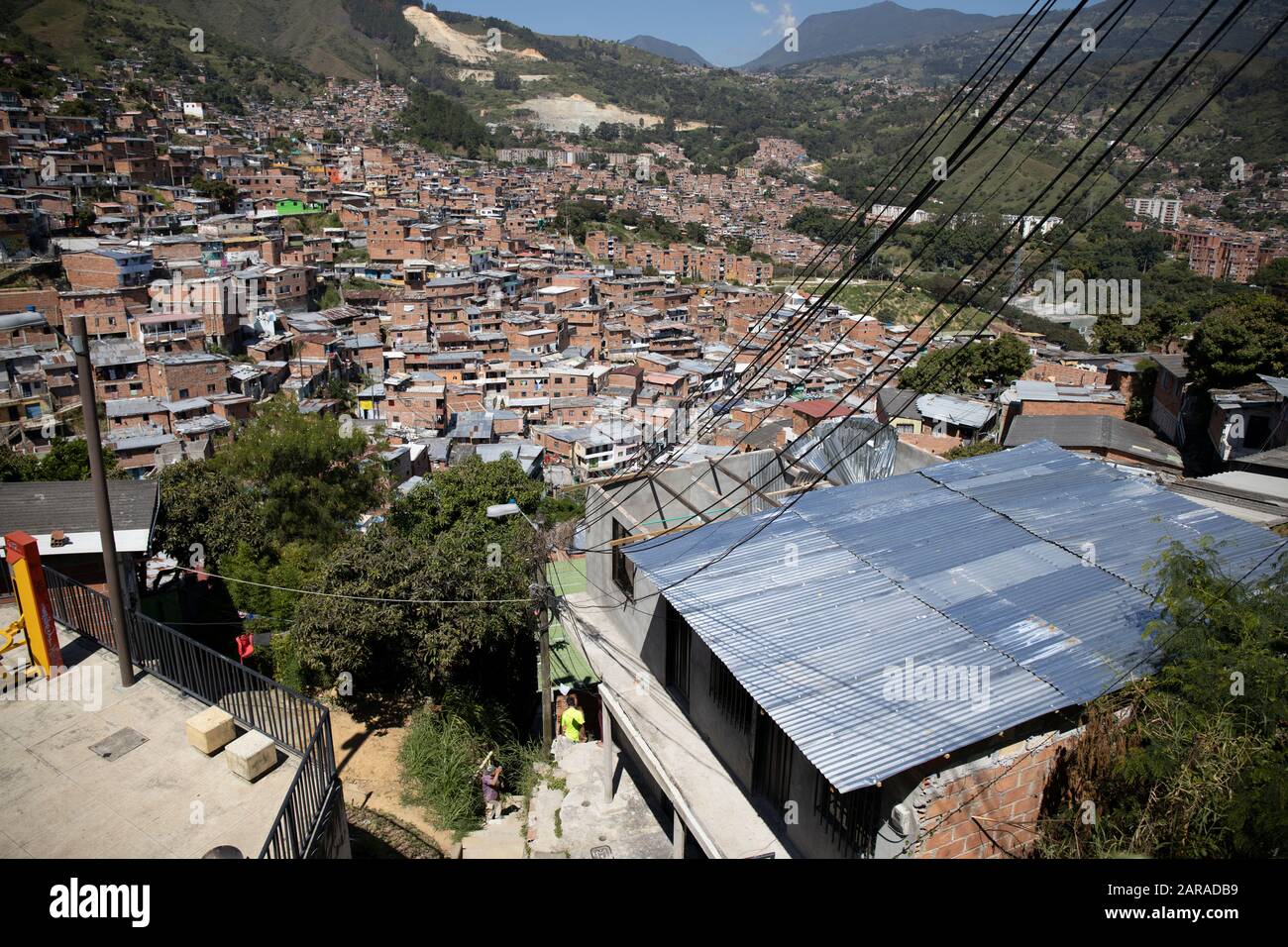 Medellin, Colombia:  Comuna 13 Stock Photo