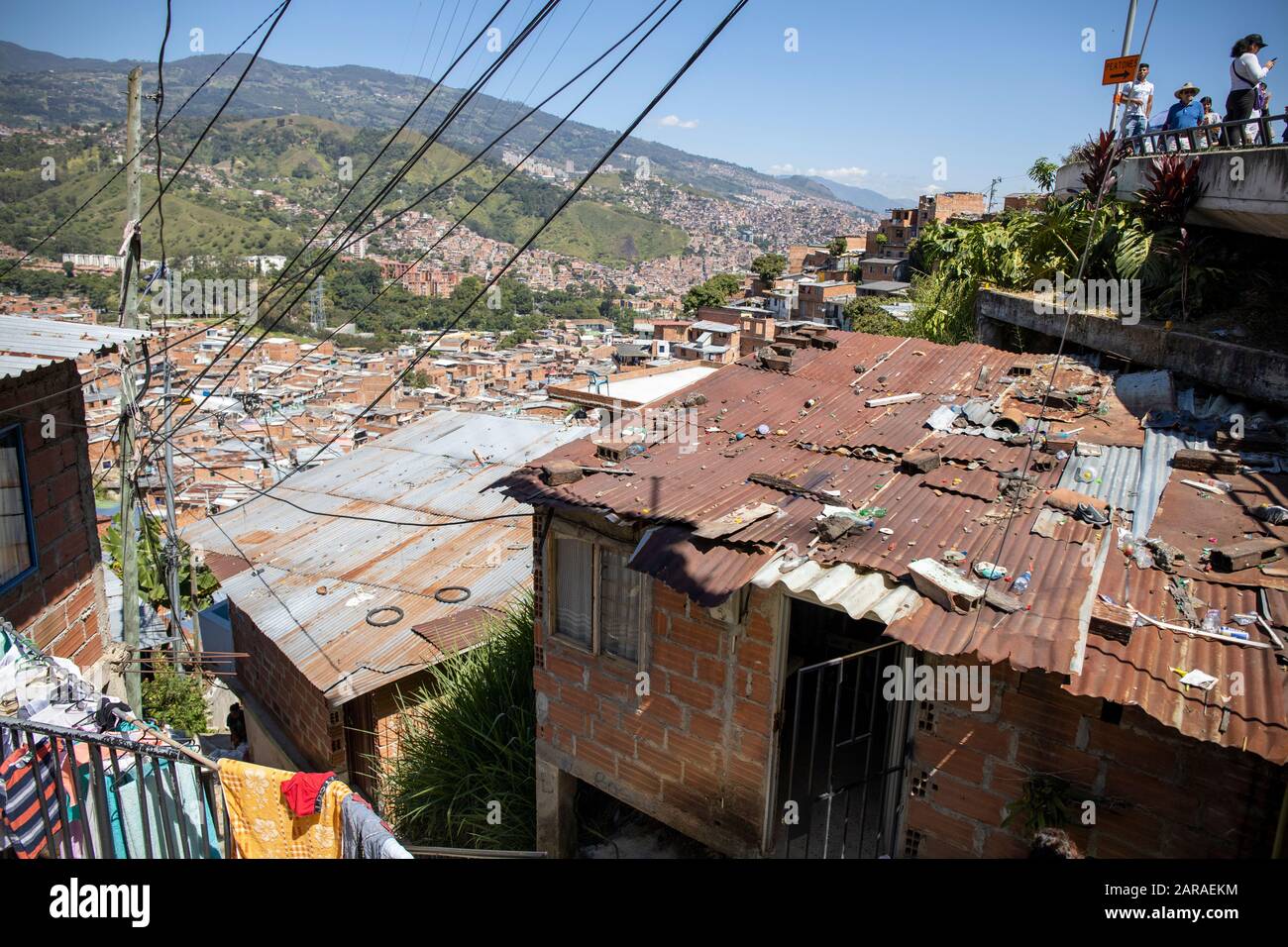 Medellin, Colombia:  Comuna 13 Stock Photo