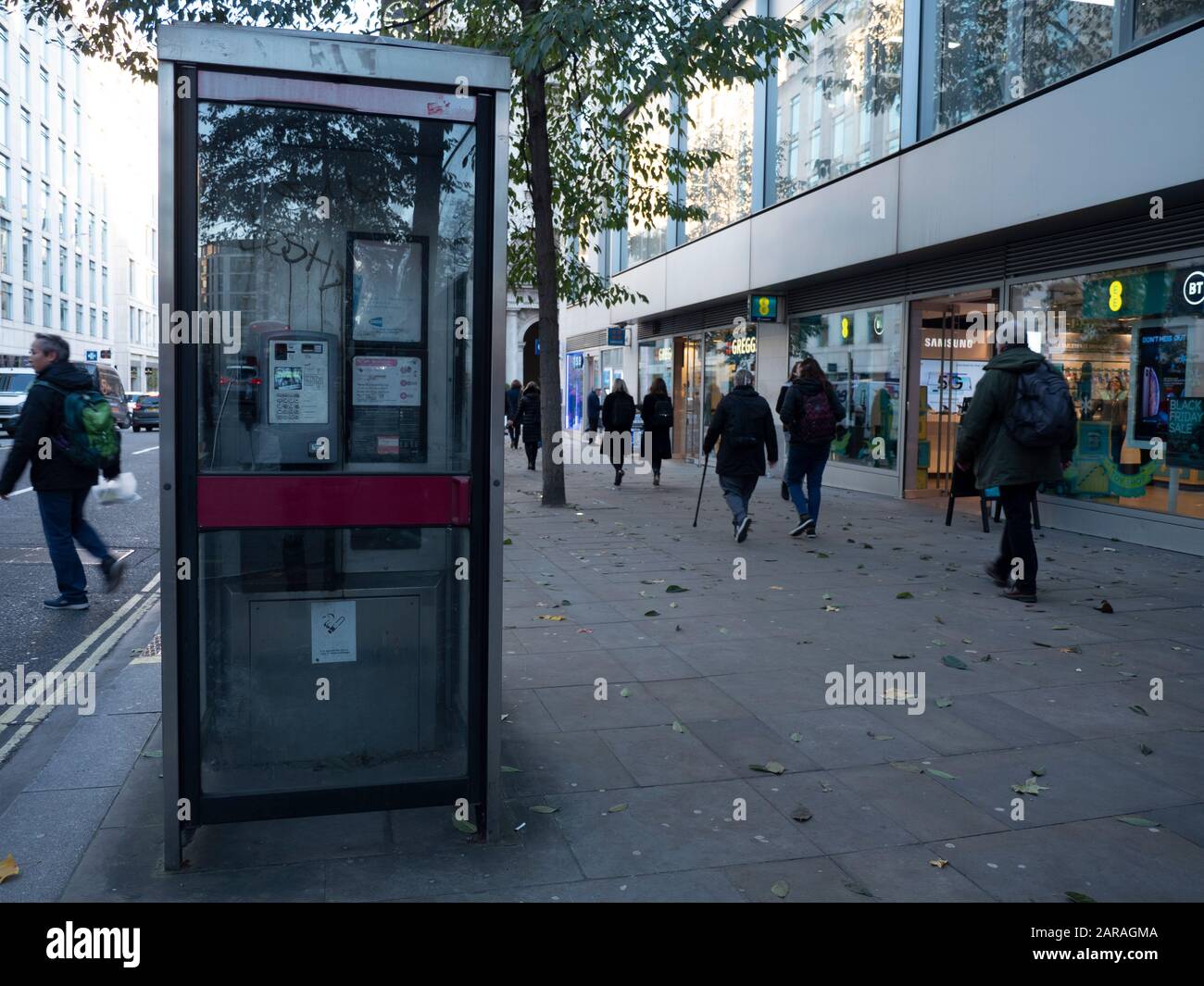 disused phonebox, City of London, UK Stock Photo