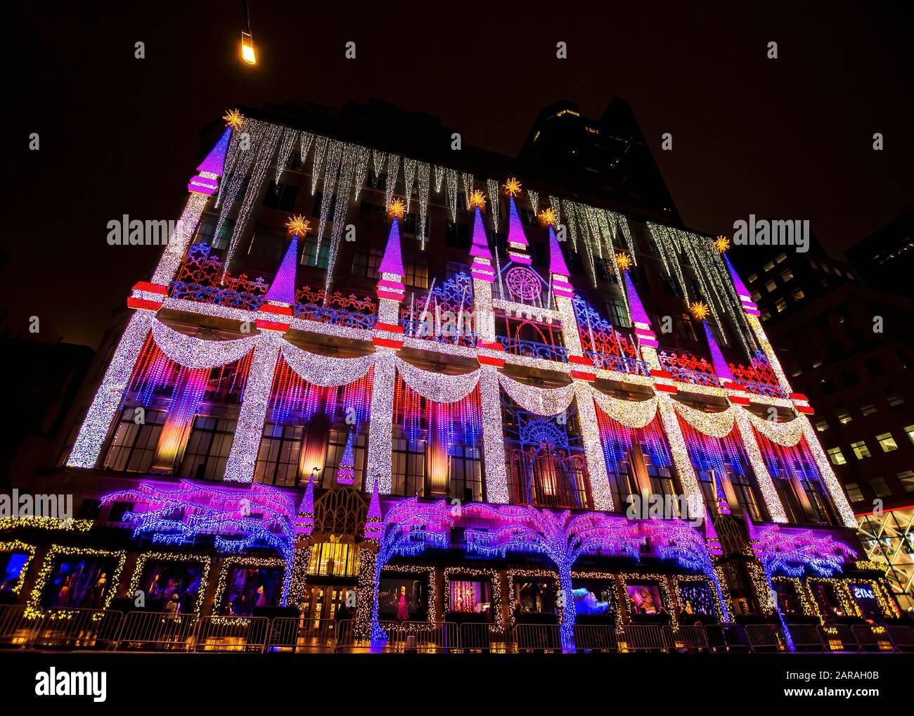 Saks Fifth Avenue With Christmas Light Show And Holiday Season Window  Displays 5th Avenue Midtown Manhattan New York City Stock Photo - Download  Image Now - iStock