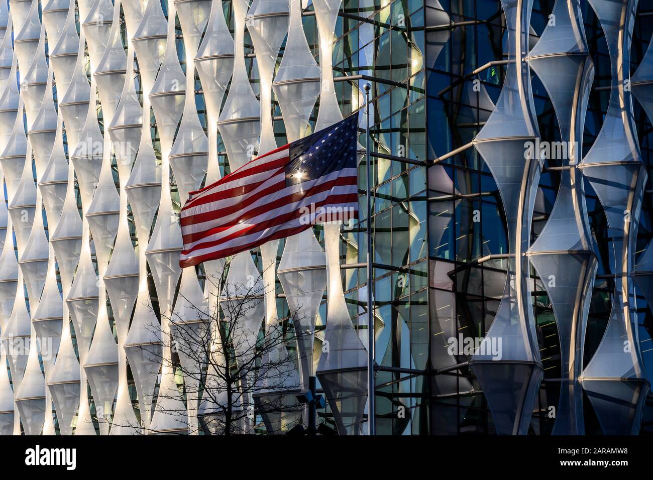 US Embassy in Nine Elms, London, 29 January 2020 Stock Photo - Alamy