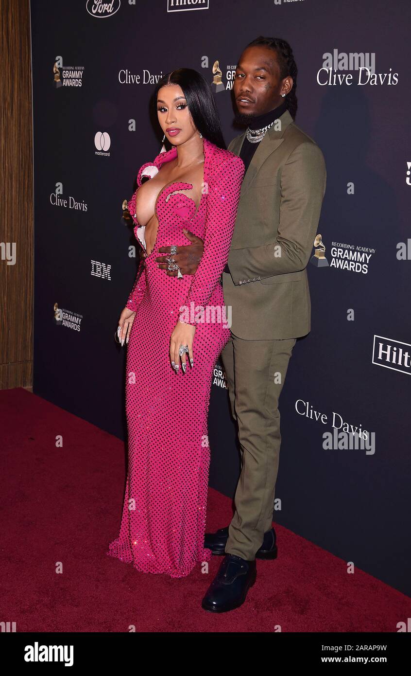 Beverly Hills Ca January 25 Cardi B Offset Attends The Pre Grammy Gala And Grammy Salute To Industry Icons Honoring Sean Diddy Combs On January 25 2020 In Beverly Hills California Stock Photo Alamy