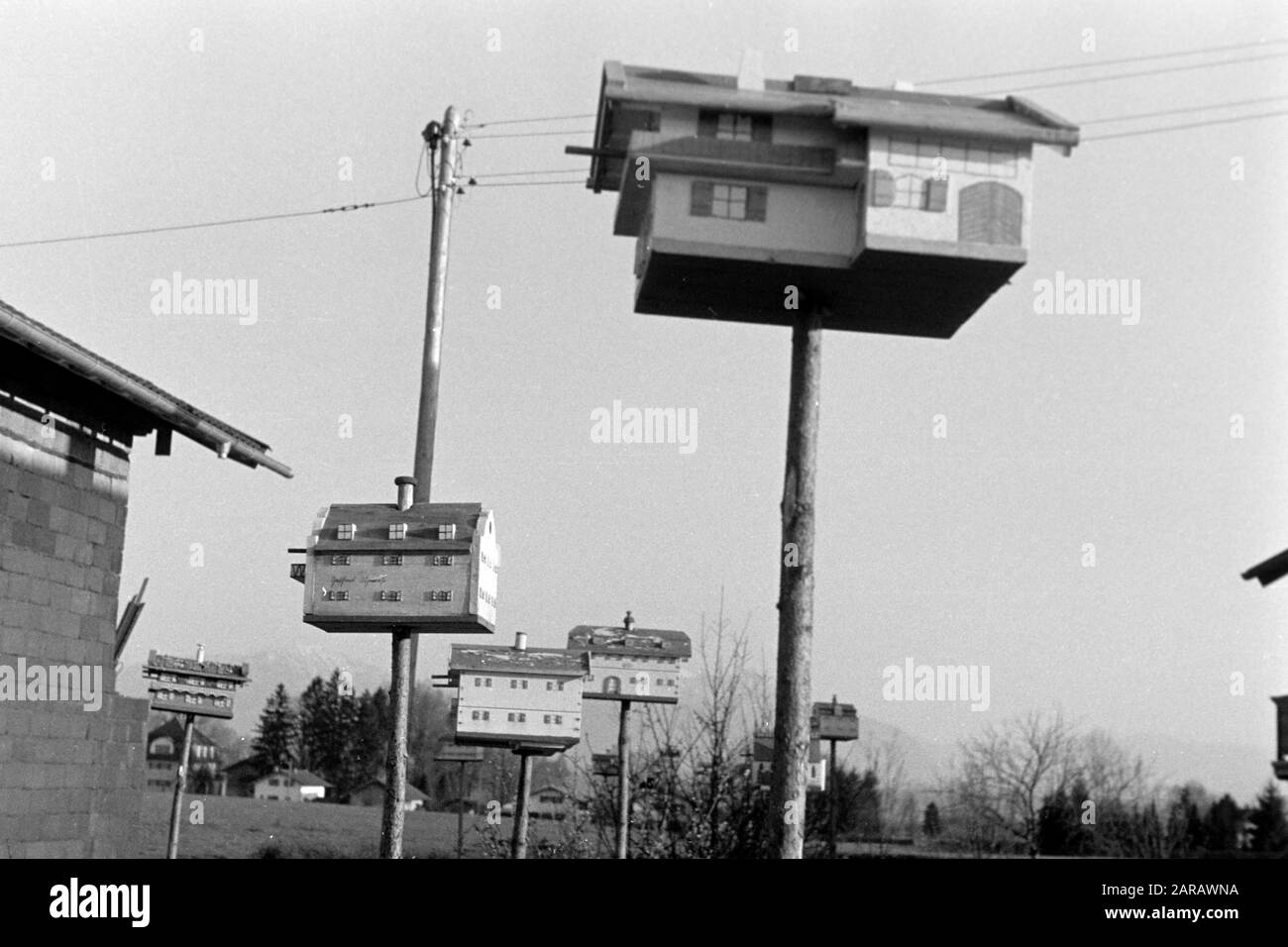 Auf dem Land in Bayern, 1957. In the Bavarian countryside, 1957. Stock Photo