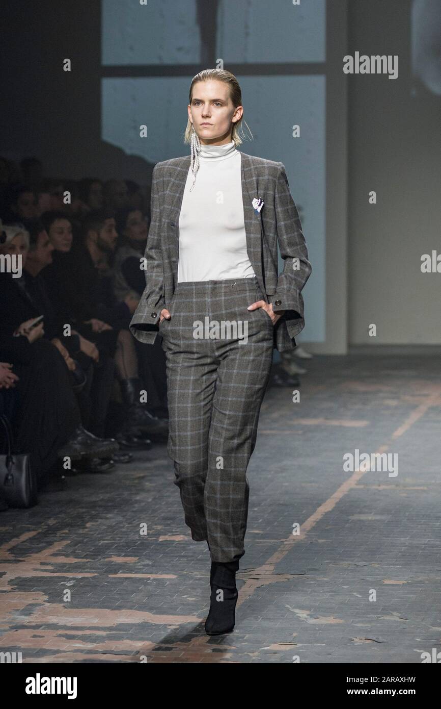 Rome, AltaRoma FW Jing Yu fashion show 'in / formal' fashion show fall winter 20/21 Stock Photo