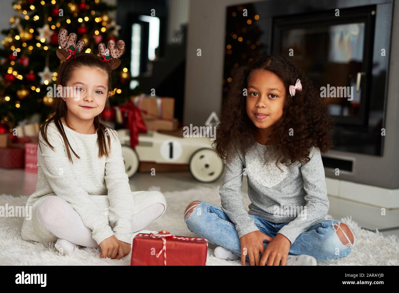 Real christmas tree family hi-res stock photography and images - Alamy