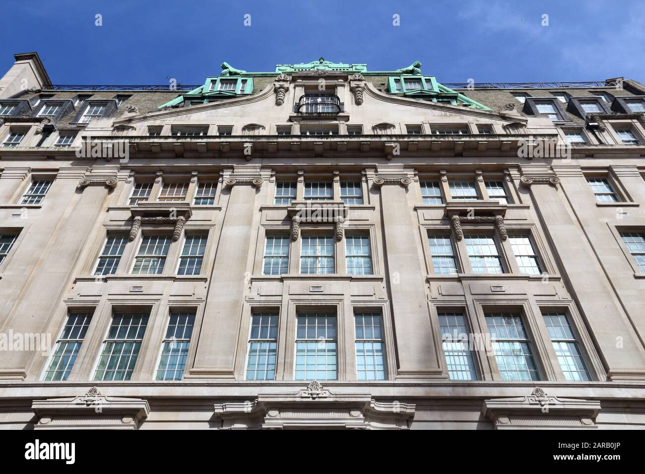 LONDON, UK - JULY 6, 2016: Hallmark Building in the City of London. The classical architecture has been redeveloped by Orms. Law firm Weightmans has a Stock Photo