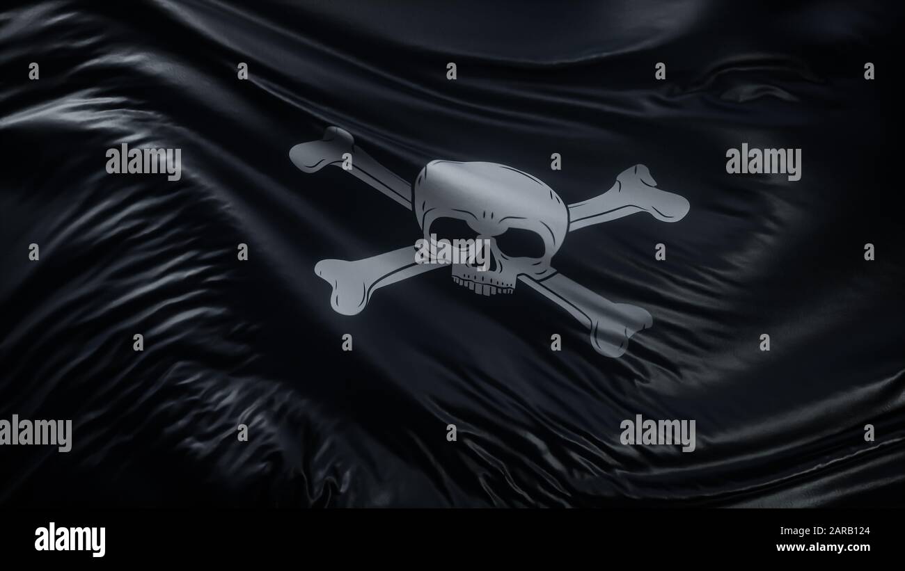 Pirate Flags (GIF) - All Waving Flags